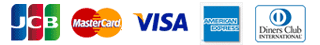 Credit card（VISA,Master,JCB,AMEX,Diners)